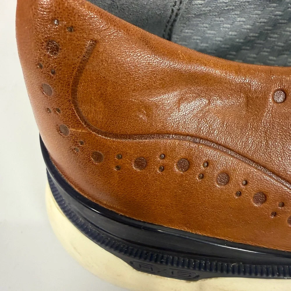 Johnston Murphy Tan Cap‎ Toe Sneakers Waterproof White Soles Mens 8M